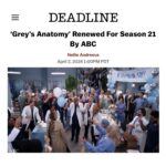 Kim Raver Instagram - We are all so excited that #GreysAnatomy is renewed for Season 21!! ❤️✨❤️ https://deadline.com/2024/04/greys-anatomy-renewed-season-21-abc-1235874176/