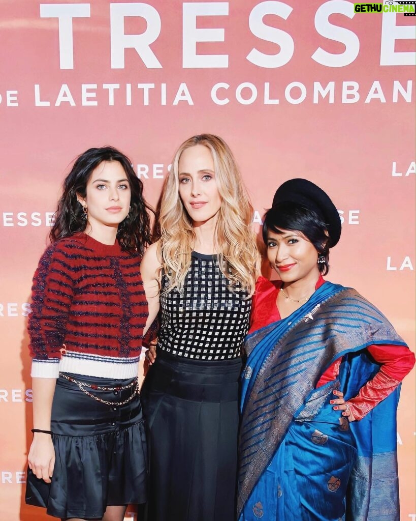 Kim Raver Instagram - I’m so proud to stand next to these fierce and talented actors! #LaTresse is now playing in theaters in France 🥰 #LaetitiaColombani #TheBraid