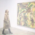 Kim Raver Instagram - So moved hearing @cathgoodman_studio speak at @hauserwirth. “It’s a serious business, painting. It’s about creating a microcosm of the macrocosm that we’re living in.” — Catherine Goodman