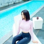 Kim So-hee Instagram - 무더운 여름 디스커버리와 함께해요💜#광고 #디스커버리래쉬가드 #크롭래쉬가드