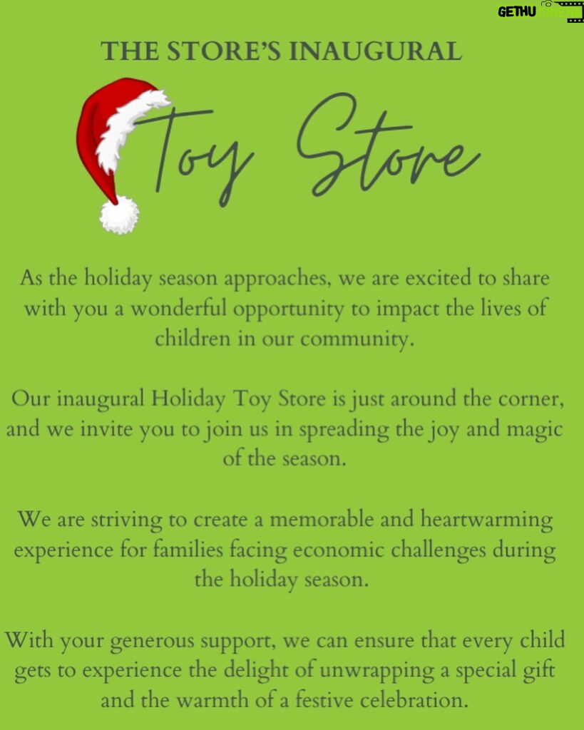 Kimberly Williams-Paisley Instagram - We’ve always wanted to see a Toy Store pop-up around the holidays that has the same framework and model as @thestore_nashville, so that our customers can also shop for gifts for their families with dignity and choice. We are really excited to see it come together this year for the first time, and credit our wonderful staff, amazing volunteers, and energetic new CEO Collen Mayer for making it happen! Visit thestore.org for ways to donate, or click link in bio for the Amazon wish list. The donation campaign runs until Dec 1st. Thank you for your support! #toystore #holidaygiftgiving