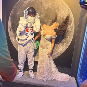 Kimiko Glenn Instagram - celebrated my lil tater tot & fellow leprechaun dong: haley muffy mae & her marriage to barrett buck bugle(?? still workshopping) this past weekend. i love my bay baes & this astronomically 👩🏻‍🚀 clever tax write-off/space-themed 🛸 wedding at @chabotspace center ☄️to haley & barrett forever & to your future 👶🏻 who is currently unnamed but also has about a billion names at this point. i love you, to infinity & beyond!!!!!! 🚀💫