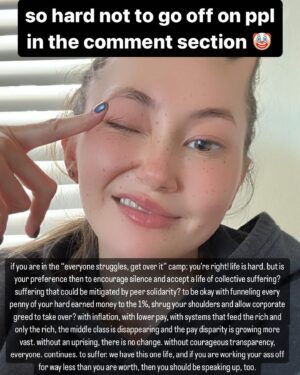 Kimiko Glenn Instagram - doing my best, but man, i truly can’t believe some of y’all’s perspectives 🫨