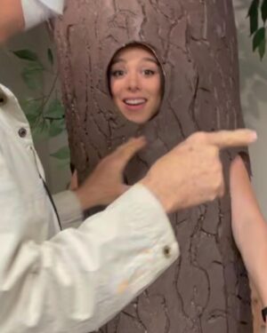 Kira Kosarin Instagram - one year ago, filming Thundermans Return 💙⚡️

1) touchups
2) freezing on set (ft my amazing stunt dbl)
3) reunion!
4) first time back in the suit
5) walking to table read
6) first shot up in the mayhem cafe
7) my spot
8) the treeeee force