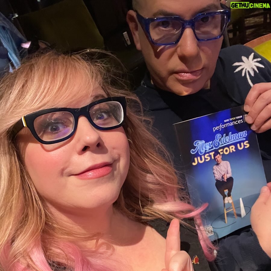 Kirsten Vangsness Instagram - I took the dear @orinlfs to @ctgla @alexedelman play Just For Us because I saw it last week and just had to see it and share it again. And it’s running for another week here in Los Angeles. Go see it if you can. See art. Make art. Repeat. 🎭✨💜