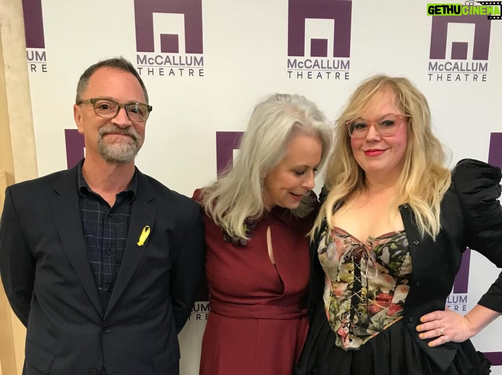 Kirsten Vangsness Instagram - Had the DISTINCT pleasure of sharing the @symphonyspace @selected_shorts stage with @joshmalinasjoshmalina (who was also our brilliant host)& #janekaczmarek in Palm Desert today. My friend Jane and I have traveled together for Selected Shorts so much that she is wholeheartedly allowed (nay, encouraged) to theatrically gawk at the gifts my mother gave me. Theatre Nerds Forever 🎭