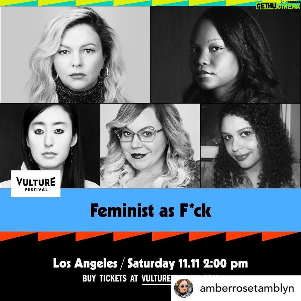 Kirsten Vangsness Instagram - Re posted from• @amberrosetamblyn Join us next Saturday, November 11 for Feminist as F*ck at @VultureFestival in Los Angeles, featuring some of today’s most exciting voices across genres: Nafissa Thompson-Spires, R.O. Kwon, Kirsten Vangsness, and Gabrielle Bellot. Tickets at the link in my bio.