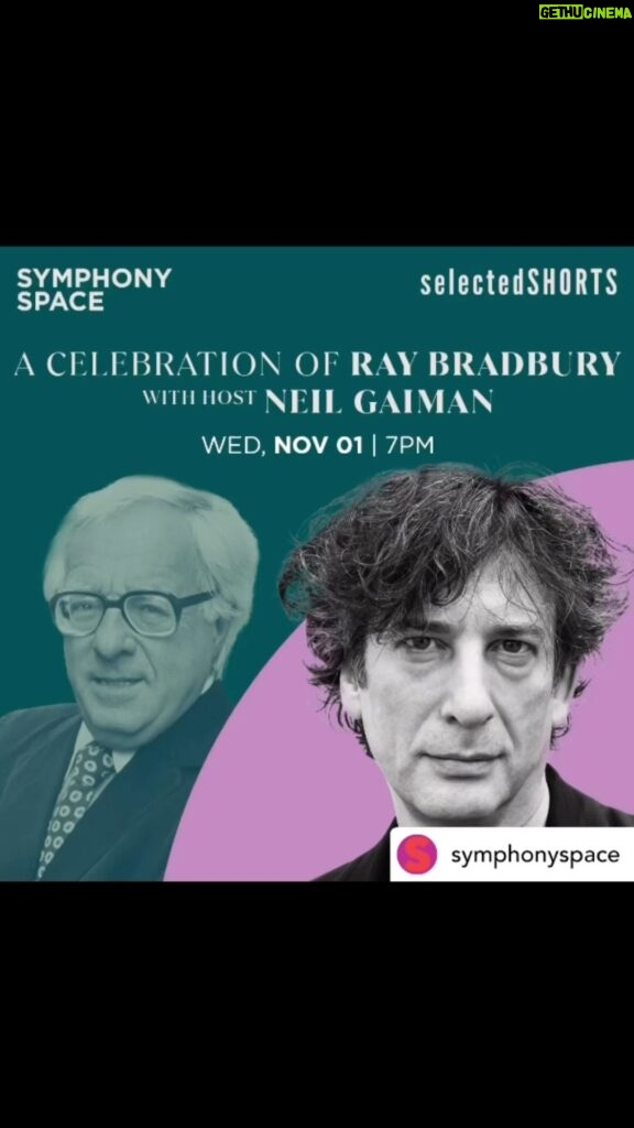 Kirsten Vangsness Instagram - Next week NYC @neilhimself @yetide @javiermofficial @symphonyspace @selected_shorts #raybradbury Nov 1st super excited to be with these people