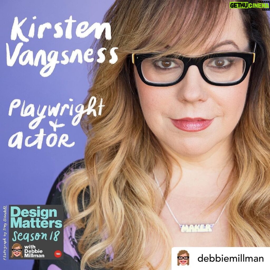 Kirsten Vangsness Instagram - Link of this is in my bio now.This is my favorite podcast (seriously, listen to all of them each one is great in its own right) and one day @debbiemillman asked me to be on my favorite podcast. I didn’t know her (or glorious @roxanegay74 ) before this but then they came to @theatreofnote to see Nimrod, and then I did her podcast (the wonderful @ted #designmatters ) and then our families had dinner together and now I am keeping @debbiemillman as my friend for forever makeup: @jamesfreitasartistry photo: @troyblendell REPOST from @debbiemillman ⭐️ALERT: This is one of my most-favorite interviews ever!⭐️ The iconic and beloved television character Penelope Grace Garcia is a survivor. A technical analyst of the FBI’s Behavioral Analysis Unit, she has been shot, she has been arrested, she has been jilted, she has been kidnapped, all while helping to solve difficult cases. She’s also the only character who has been on every episode of the show AND in all of the spinoffs of the @criminalminds television franchise. She is played with heart and wit and great comic timing by the one and only @kirstenvangsness. Kirsten is a stage actress who also sings; she’s written plays and TV episodes and starred in her own one-woman shows. Penelope Grace Garcia is only the tip of the iceberg, and in today’s brand new episode of Design Matters, we plumbed some of the depths of her many characters, experiences and talents. I also got to ask her if it was true that her confirmation name was my favorite word: Fluffy. Link to listen is in my bio or here: https://tinyurl.com/dmwkirstenvangsness