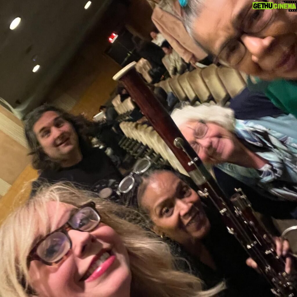 Kirsten Vangsness Instagram - My sister used to play the bassoon. I thought it was sooo cool. It’s a double reed instrument and those are hard to play. Then my friend @qraftyqomic needed a bassoon and my sister gave her (my big sister taught me to be generous) the bassoon she used to play and Katsy got the bassoon all healed & repaired. AND THEN last week the bassoon and Katsy had a solo at the Pasadena City College Band concert and my mom and my Godmother came AND they BOTH went to Pasadena City College in their early years and it was quite fantastic. Give your instruments away and go see art made by them and community colleges are wonderful.