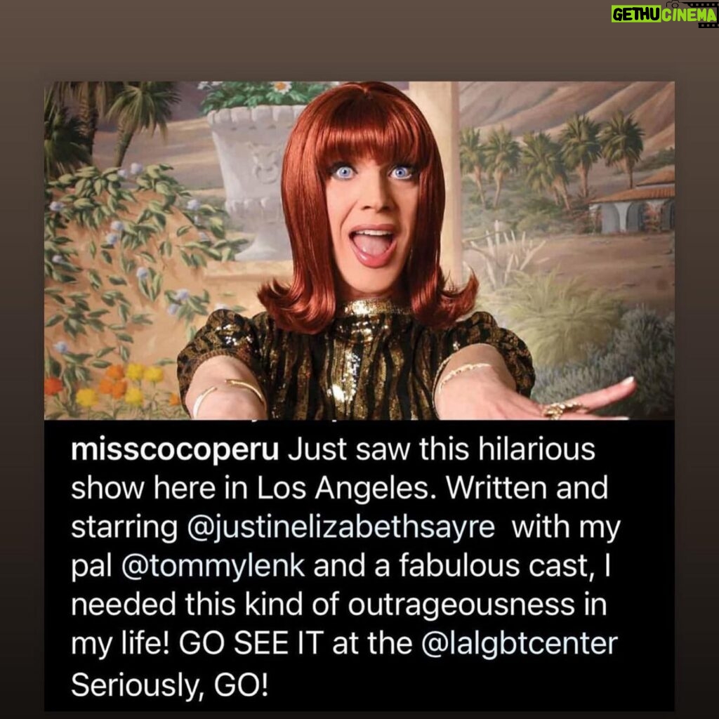 Kirsten Vangsness Instagram - More joy raindrops from the weekend. 1. Love and Friends (and music geniuses) *sweet @stevec720 I don’t have the handle of your beloved* captured by another. 2. In the words of @detrinis “Mother has spoken” !!!! I am swooning over this review. 3. Backstage on Sunday when @justinelizabethsayre was in PS talking about their very wonderful (IMHO) book “Gay A-Z” 4. Love and Friends taken by me 5. @thesampancake 💚 6. #ayannawitterjohnson giving the reminder @itspetergabriel #lottieplatchetttookahatchet @outsideinthtr @lalgbtcenter