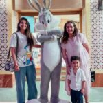 Kishwer Merchant Instagram - @nirvair.rai & me made some cool cool friends at Yas Island Abu Dhabi ! 🤘😎 We had an absolute blast meeting Bugs bunny, Superman 😍, Flash and so many others at @wbworldyasisland (check insta tag) A must visit with your family if your Kid loves cartoon. Also, Kids Go Free on Yas Island Abu Dhabi. 😚 Not to forget @makemytrip for making our booking process smooth like butter 🎶🧈 @yasisland #InAbuDhabi #KidsGoFree #YasIsland #MakeMyTrip