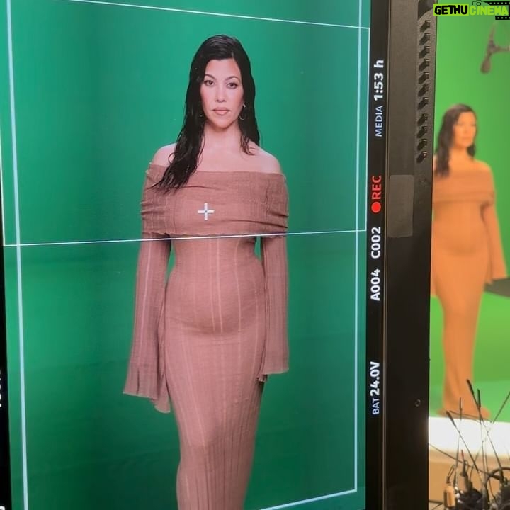 Kourtney Kardashian Barker Instagram - BTS shooting all the promos for our @kardashianshulu billboards n’ stuff for season 5! I was 3 months postpartum and not feeling quite ready for a big shoot like this where there’s lots and lots of people watching me all day. And even though my baby boy was with me all day on set it’s not the same when I’m covered in makeup, in high heels and wearing a dress versus our snuggly days at home in pajamas. But something I’ve been doing lately is shifting my mind set and thinking of the positives! I am so blessed to be able to bring my baby to work. How fun to get to be glammed up when I’ve been home for months in pajamas. How blessed to get to work alongside my sisters and mom…we really have so much fun together! What a beautiful life!