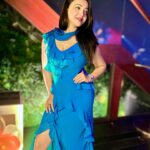 Koushani Mukherjee Instagram - It was a Fun Filled Party Night 💙💙 Feeling Blue