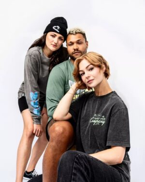 Kris Collins Instagram - Wear your heart on your sleeve 🖤💙

The DUCT TAPED HEART collection is out now for a limited time! Take a peek at ottobykris.com