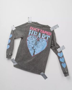 Kris Collins Instagram - Wear your heart on your sleeve 🖤💙

The DUCT TAPED HEART collection is out now for a limited time! Take a peek at ottobykris.com