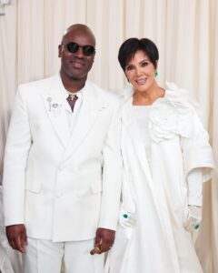 Kris Jenner Instagram - MET 2024 🤍 The most magical night at The Met! Thank you @oscardelarenta for the incredible custom gown! Jewelry by @lorraineschwartz. Makeup by @etienneortega, hair by @leajourno #MetGala #MetGala2024 @coreygamble