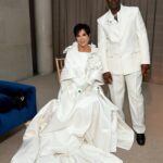 Kris Jenner Instagram - MET 2024 🤍 The most magical night at The Met! Thank you @oscardelarenta for the incredible custom gown! Jewelry by @lorraineschwartz. Makeup by @etienneortega, hair by @leajourno #MetGala #MetGala2024 @coreygamble