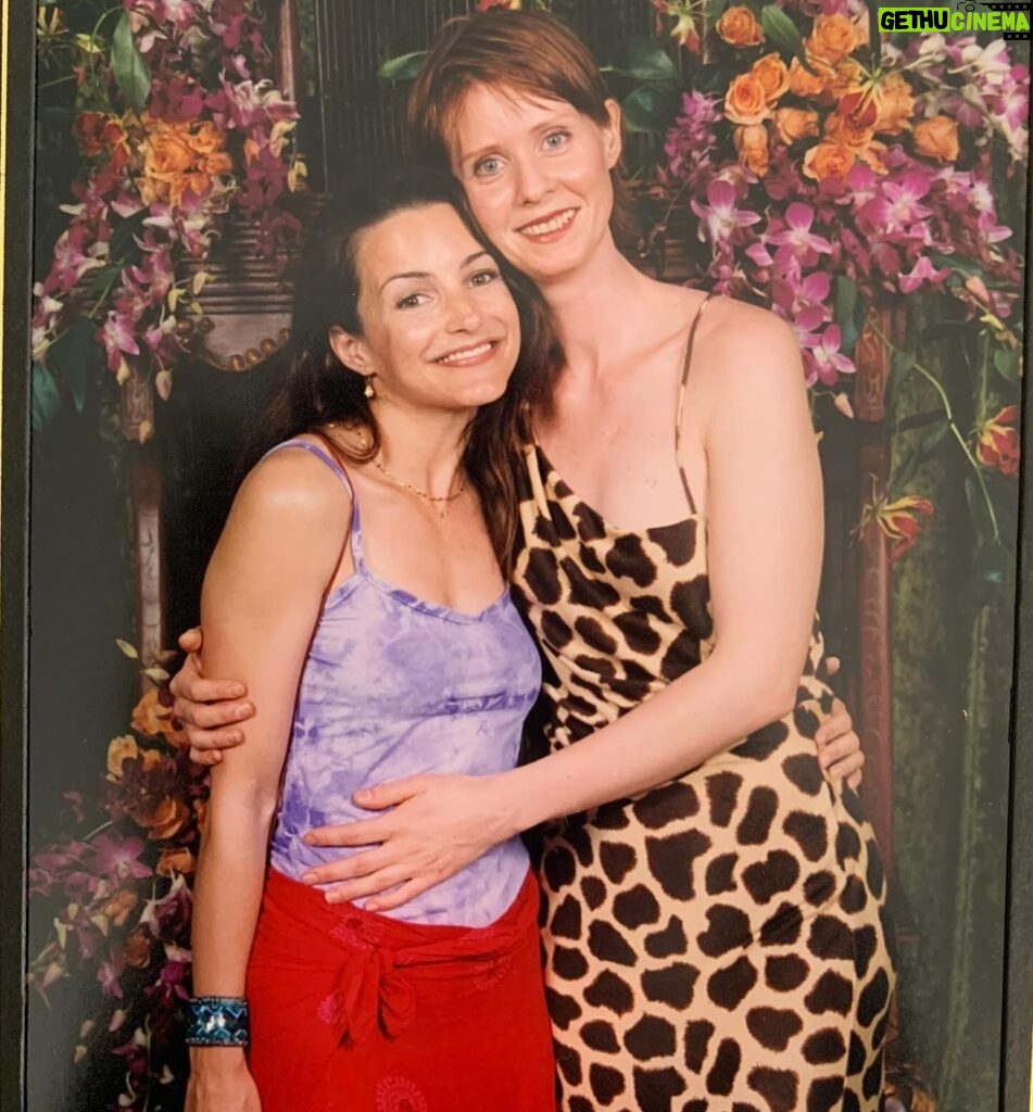 Kristin Davis Instagram - Happy birthday to the amazing @cynthiaenixon , one of my most favorite people ❤️ I’m so grateful for all of our years of friendship and all that’s to come!