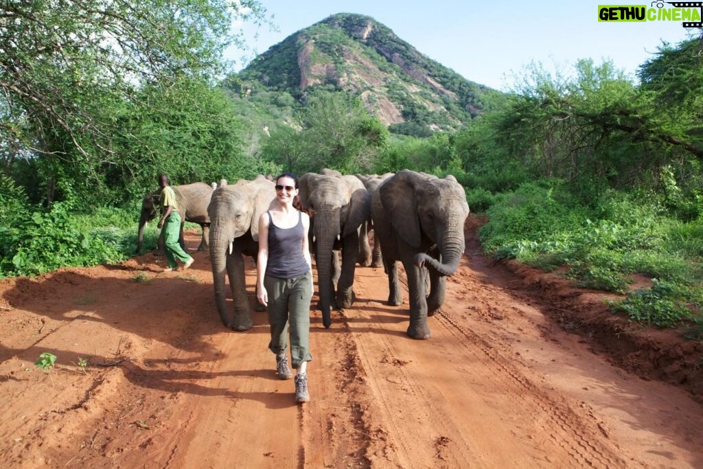 Kristin Davis Instagram - Happy Earth Day!! These pictures are from my time with the Sheldrick Trust, an organization that I hold so close to my heart. Maybe this Earth Day, you could plant a seed, take a hike, or even help foster an elephant! 🐘 ❤️🌎