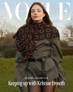 Kristine Froseth Instagram - Introducing our next digital cover star, @kristine_froseth. Hailing from rural #Norway but raised in New Jersey, she seamlessly moves between front rows in #Paris and #London, shooting her hit show #TheBuccaneers in Scotland and when she finds the time, tending to her plants in Brooklyn. Join us as we follow the rising star through her It girl era. Tap the link in @voguescandinavia’s bio to read more. Photographer: @arnofrugier Words: @shiffmane Stylist: @charlotte__roberts Makeup Artist: @alexreadermakeup Hair Stylist: @tomomiroppongi Producers: #EmilyDunlop / @markrayjones Production: @theproductionfactory