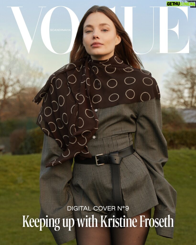 Kristine Froseth Instagram - Introducing our next digital cover star, @kristine_froseth. Hailing from rural #Norway but raised in New Jersey, she seamlessly moves between front rows in #Paris and #London, shooting her hit show #TheBuccaneers in Scotland and when she finds the time, tending to her plants in Brooklyn. Join us as we follow the rising star through her It girl era. Tap the link in @voguescandinavia’s bio to read more. Photographer: @arnofrugier Words: @shiffmane Stylist: @charlotte__roberts Makeup Artist: @alexreadermakeup Hair Stylist: @tomomiroppongi Producers: #EmilyDunlop / @markrayjones Production: @theproductionfactory