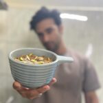 Kriti Kharbanda Instagram - Green flag alert! ❤️ Ok so something major happened yesterday and I fell in love all over again. I didn’t think this was possible, but yet, It happened :) Pulkit ki pehli rasoi happened yesterday. I walked into the kitchen and realised he’s making halwa. I asked him what he was doing, and he casually responded, “halwa bana raha hoon, it’s my pehli rasoi.” I giggled and told him, pehli rasoi ladki ki hoti hai baby. To which his response was, “that’s so silly, we’ve both decided to share equal responsibility in this relationship. You cooked for our family back home in Delhi, I’ll cook for our family here in bangalore. Simple!” He used the word simple. Yes. So casually he changed everything around and used the word simple. And in all honesty it was. It was that simple. @pulkitsamrat you are the best thing that’s ever happened to me. Thank you for showing me that you’re the best decision I’ve ever made. Tu sabr ka phal hai baby, sabse meetha! ❤️ Thu Thu Thu 🧿🥹🧿 P.S. the pictures aren’t so great coz I was too blurry visually from being supremely emo, but really wanted to share this with the world ❤️ #besthusbandever #myhome #breakingstereotypes #breakingthenorm