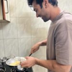 Kriti Kharbanda Instagram - Green flag alert! ❤️ Ok so something major happened yesterday and I fell in love all over again. I didn’t think this was possible, but yet, It happened :) Pulkit ki pehli rasoi happened yesterday. I walked into the kitchen and realised he’s making halwa. I asked him what he was doing, and he casually responded, “halwa bana raha hoon, it’s my pehli rasoi.” I giggled and told him, pehli rasoi ladki ki hoti hai baby. To which his response was, “that’s so silly, we’ve both decided to share equal responsibility in this relationship. You cooked for our family back home in Delhi, I’ll cook for our family here in bangalore. Simple!” He used the word simple. Yes. So casually he changed everything around and used the word simple. And in all honesty it was. It was that simple. @pulkitsamrat you are the best thing that’s ever happened to me. Thank you for showing me that you’re the best decision I’ve ever made. Tu sabr ka phal hai baby, sabse meetha! ❤️ Thu Thu Thu 🧿🥹🧿 P.S. the pictures aren’t so great coz I was too blurry visually from being supremely emo, but really wanted to share this with the world ❤️ #besthusbandever #myhome #breakingstereotypes #breakingthenorm