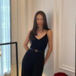 Krystal Jung Instagram - at Ralph’s design studio watching the new @ralphlauren collection last night🤎 #RLFH24 #RLCollection