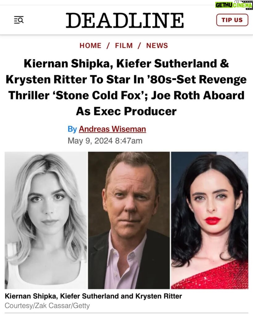 Krysten Ritter Instagram - Very excited about this one 😈🪄