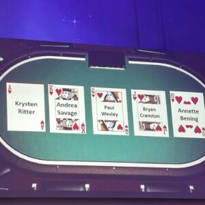 Krysten Ritter Instagram - So much fun playing poker to raise money for the Entertainment Community Fund to help those in the industry most impacted by the strike - THANK YOU Bryan for hosting this incredible event and for including me! It was a BLAST and so lovely to see so many familiar faces. And while I did win a few big hands - I mostly lost - but for a great cause! ♠️♥️♣️♦️ @alifeinthearts @bryancranston (still kicking myself for not getting a selfie with THE Annette Bening! 😩🙈)
