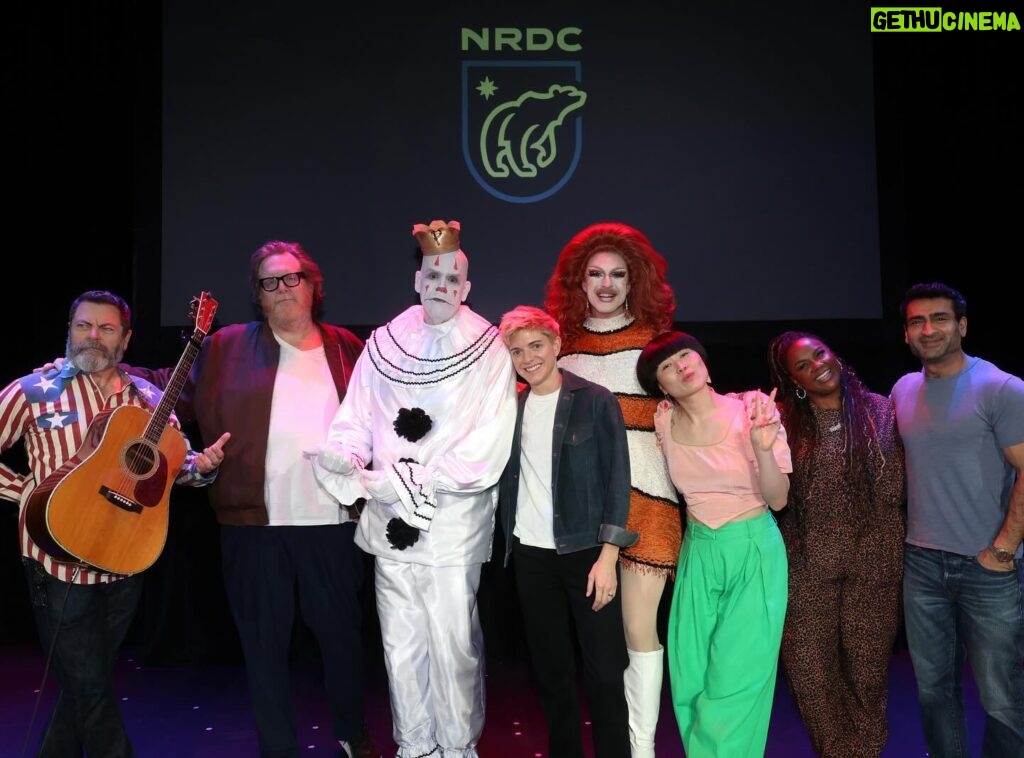 Kumail Nanjiani Instagram - Thank you to @nrdc_org, @netflixisajoke and @nickofferman for an absolutely wonderful show with @hooraymae @atsukocomedy @steveagee @nicolebyer @puddlespityparty @pattiegonia!