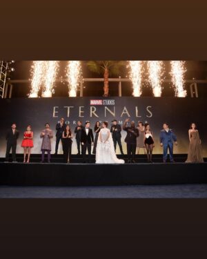 Kumail Nanjiani Instagram - More from Eternals premiere. Sorry it’s gonna be like this for a while. Watch it on November 5th. Link to tickets in bio.