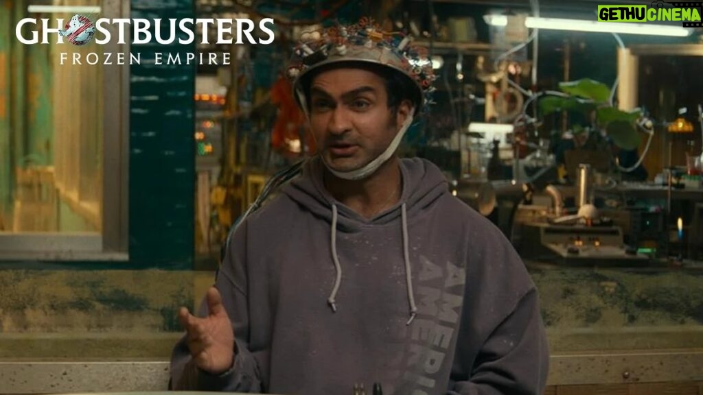 Kumail Nanjiani Instagram - Ghostbusters: Frozen Empire is out in theaters now. I cannot believe I get to be in a Ghostbusters movie. The first one was my first favorite movie ever and I truly don’t have words to express how this feels. This movie is in my dna. I got to work with my heroes. Go see it please.