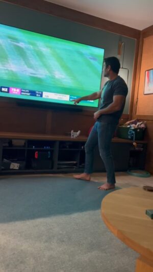 Kumail Nanjiani Instagram - So @emilyvgordon secretly recorded me trying to explain cricket to her. (It did not work.)