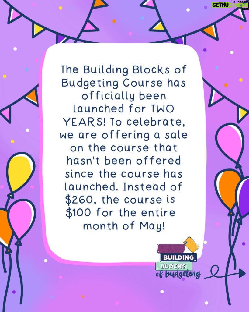Kumiko Love Instagram - 🎉2-YEAR ANNIVERSARY SALE🎉 The Building Blocks of Budgeting Course has been out in the world for two years. For the entire month of May, we are celebrating by offering an Anniversary Sale where you can purchase the entire course for $100 (normally $260!). This low price hasn’t been offered since the release of the course two years ago! The Building Blocks of Budgeting Course took years to create and is jam-packed full of topics ranging from money mindset to defining goals to budgeting with a partner. I walk you through each lesson and module in over 50 videos, and there are over 100 printables to take notes, fill out, and utilize on your journey. For $100, the Building Blocks of Budgeting Course includes: - Access For Life - Seven Workbooks - TBM Debt Payoff Calculator - Budget by Paycheck Method In Excel & Google Sheets - Comment Support - Access To All Future Addtions - Side Hustle Manual - Six Bonus Lessons - Over 100 Printables - Over 50 Videos To purchase, head over to the link in my bio or to Courses.TheBudgetMom.Com #thebudgetmom #course #financecourse #budgetcourse #coursesale #sale #personalfinace #budgetbypaycheck