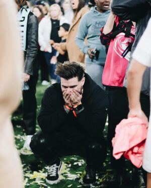 Kyle Krieger Instagram - Well going from being blindsided by the most heart-breaking news possible days before your retirement game — to leading Gotham FC through the playoffs to your first NWSL Championship victory?!?! It is really the most badass thing imaginable. I am constantly in awe of your perseverance, class and strength. Truly a surreal amount of focus to sustain your mental/physical health with 2 little ones, dad in hospice, and while playing and training in your last season. I’ve been rooting for you our whole lives and will continue to do so until the end. The whole WoSo community is behind you. They love you & I love you, @alikrieger! Soak it all in. Congratulations on your game-changing career. You left it better than you found it, and we are all so lucky to have witnessed it.