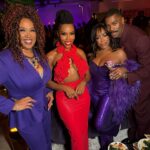 Kym Whitley Instagram - Still floating on a purple cloud!! I had a ball watching such talented artist! The Color Purple is a must see!! I know this movie is going to break the box office numbers!!! Christmas Day make sure you get your ticket!! Oscar Awards!!! Get your mind right! This movie and the performances are ALL Oscar worthy!! @daniebb3 and @tasiasword y’all made auntie proud 🥹 I also wanna thank my very good friend @derrick4mkup for always looking out for me and a special thank you to @michelleduffie and her team for making the night so special ! 💜✨ stylist @flutterdesigns makeup @_dreadiaz_ hair @angiehairstyles