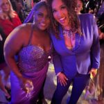 Kym Whitley Instagram - Still floating on a purple cloud!! I had a ball watching such talented artist! The Color Purple is a must see!! I know this movie is going to break the box office numbers!!! Christmas Day make sure you get your ticket!! Oscar Awards!!! Get your mind right! This movie and the performances are ALL Oscar worthy!! @daniebb3 and @tasiasword y’all made auntie proud 🥹 I also wanna thank my very good friend @derrick4mkup for always looking out for me and a special thank you to @michelleduffie and her team for making the night so special ! 💜✨ stylist @flutterdesigns makeup @_dreadiaz_ hair @angiehairstyles
