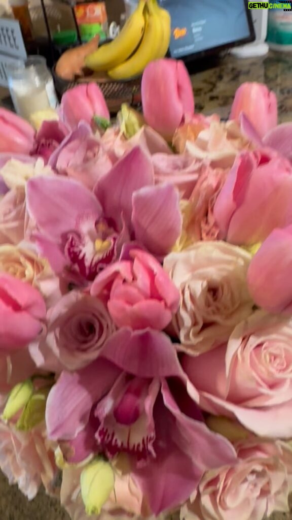 Kym Whitley Instagram - Thank you @iamwandasykes for these beautiful pink and green flowers. Did I mention they were pink and green?! They are beautiful… thank you for thinking of me always! You have been my friend in so many different ways. I just wish I would’ve known you in college… because then maybe these flowers would be red and white lol #divine9 #deltasigmatheta #crimsonandcream #alphakappaalpha #friendship 🔺🌷