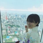 Kyoko Fukada Instagram – 夏休みの思い出に浴衣を着て
髪型は自分で一生懸命ヘアアレンジ挑戦して（実は初めて😨）おでかけしました🌻
#女子力難しい！でも頑張ったの(>_<)💦
#東京タワーが大好き🗼
#皆様も素敵な夏の思い出を🍉
#kyokofukada