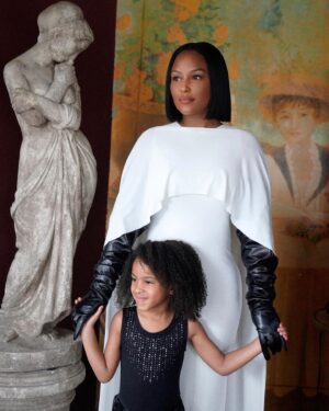 LaToya Forever Instagram - Own lane, own race, own pace✨🩰
Dress: @clubllondon 
Gloves: @amazon 
Ayah fit: @target 

#mommydaughter #mommydaughtertime #mommydaughtergoals #classystyle #outfitinspo #fashionstyle #fashiongram