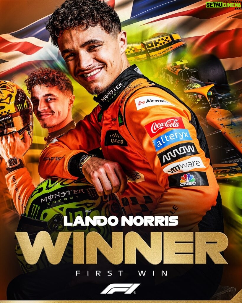 Lando Norris Instagram - LANDO NORRIS WINS HIS FIRST GRAND PRIX 🤩 #F1 #Formula1 #MiamiGP