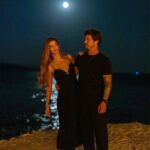 Larissa Gacemer Instagram - Nasıl güzel bir gece seninle ❤️ @gacemerburak #fullmoon #love