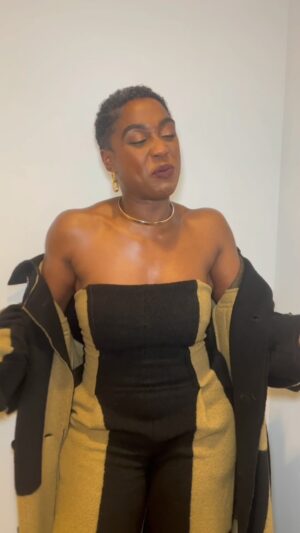 Lashana Lynch Instagram - These looks deserved their own moment. Shout out @karenclarkson!