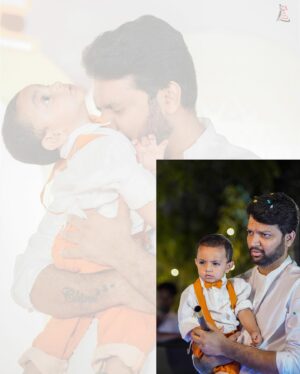 Lasya Manjunath Instagram - Happiest birthday Munnu Beta 🧡🤗🧿🧿🧿🧿
Mumma papa Loves you so much 😘🥰

Decor: @4ever_eventz 
Photography: @momentmakersphotography 
Cake : @cakesnhugs 
MUA : @vinusha_makeoverartistry 
Outfits: @pari.designers_ 
Jewellery: @fashioncurvee