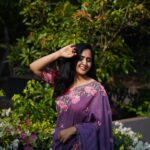 Lasya Manjunath Instagram - “ I can’t go back and change the beginning, but I can start where Iam and change the ending.” Saree : @pari.designers_ 📸: @happy_portraits_photography Location : @rasaliving.in