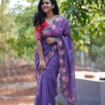 Lasya Manjunath Instagram - “ I can’t go back and change the beginning, but I can start where Iam and change the ending.” Saree : @pari.designers_ 📸: @happy_portraits_photography Location : @rasaliving.in
