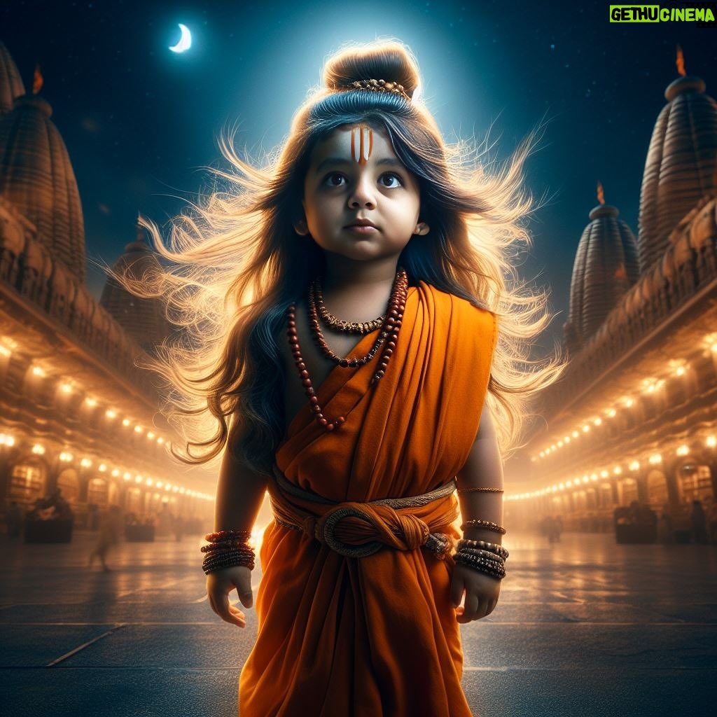 Lasya Manjunath Instagram - Munnu 🧡 Presenting you the Cutest Little Rama 🧡🫰🏻🥰 Cuteshhhh Ramudu 🥰❤️🧿 Thankyou @manwithai these pics are so adorable 🫰🏻😍 #littlerama #jaishriram🙏 #cuterama #aiart