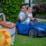 Lasya Manjunath Instagram - 💙🦋🫰🏻 Our Beautiful Family 👨‍👩‍👦‍👦🧿🧿 📸: @giggles_photography_hyd Family outfits : @pari.designers_